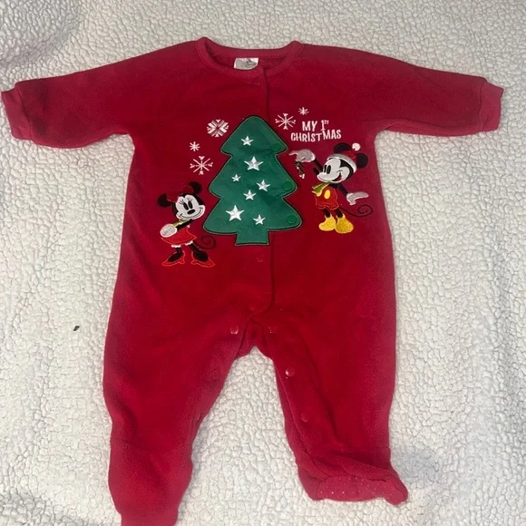 Disney Baby: My First Christmas baby onesie! Size 3-6 months.So cute & brand new - Picture 1 of 16